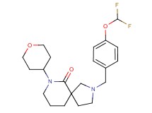 2-[4-(difluoromethoxy)benzyl]-7-(tetrahydro-2H-pyran-4-yl)-2,7-diazaspiro[4.5]decan-6-one