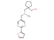 (1-{[{[2-(2-furyl)pyrimidin-5-yl]methyl}(methyl)amino]methyl}cyclopentyl)methanol