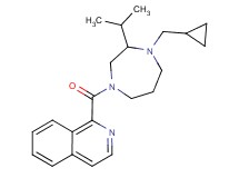 1-{[4-(cyclopropylmethyl)-3-isopropyl-1,4-diazepan-1-yl]carbonyl}isoquinoline