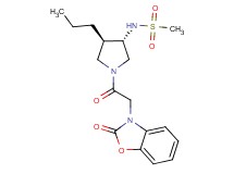 N-{(3S*,4R*)-1-[(2-oxo-1,3-benzoxazol-3(2H)-yl)acetyl]-4-propylpyrrolidin-3-yl}methanesulfonamide