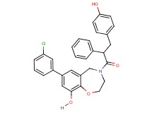 7-(3-chlorophenyl)-4-[3-(4-hydroxyphenyl)-2-phenylpropanoyl]-2,3,4,5-tetrahydro-1,4-benzoxazepin-9-ol