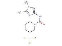 N-(1,5-dimethyl-1H-1,2,4-triazol-3-yl)-3-(trifluoromethyl)piperidine-1-carboxamide