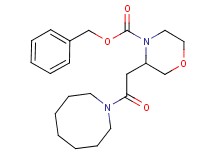 benzyl 3-[2-(1-azocanyl)-2-oxoethyl]-4-morpholinecarboxylate