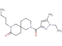 2-butyl-8-[(1-ethyl-5-methyl-1H-pyrazol-3-yl)carbonyl]-2,8-diazaspiro[5.5]undecan-3-one