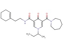 5-(1-azepanylcarbonyl)-1-sec-butyl-N-[2-(1-cyclohexen-1-yl)ethyl]-4-oxo-1,4-dihydro-3-pyridinecarboxamide