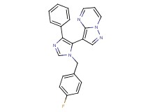 3-[1-(4-fluorobenzyl)-4-phenyl-1H-imidazol-5-yl]pyrazolo[1,5-a]pyrimidine