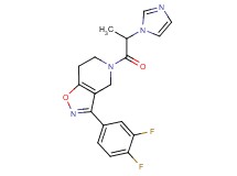 3-(3,4-difluorophenyl)-5-[2-(1H-imidazol-1-yl)propanoyl]-4,5,6,7-tetrahydroisoxazolo[4,5-c]pyridine