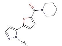 1-[5-(1-methyl-1H-pyrazol-5-yl)-2-furoyl]piperidine