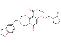 methyl 3-(2,3-dihydro-1-benzofuran-5-ylmethyl)-7-oxo-9-[2-(2-oxo-1-pyrrolidinyl)ethoxy]-1,2,3,4,5,7-hexahydropyrido[1,2-d][1,4]diazepine-10-carboxylate