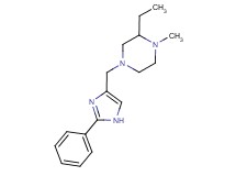 2-ethyl-1-methyl-4-[(2-phenyl-1H-imidazol-4-yl)methyl]piperazine bis(trifluoroacetate)