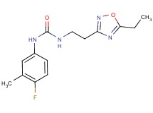 N-[2-(5-ethyl-1,2,4-oxadiazol-3-yl)ethyl]-N'-(4-fluoro-3-methylphenyl)urea