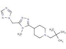 1-(2,2-dimethylpropyl)-4-[4-methyl-5-(1H-1,2,4-triazol-1-ylmethyl)-4H-1,2,4-triazol-3-yl]piperidine