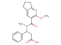 3-[[(2-methoxy-6,7-dihydro-5H-cyclopenta[b]pyridin-3-yl)carbonyl](methyl)amino]-3-phenylpropanoic acid