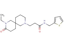 3-(8-ethyl-9-oxo-2,8-diazaspiro[5.5]undec-2-yl)-N-(2-thienylmethyl)propanamide