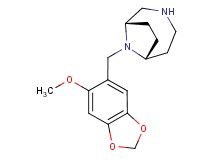 (1S*,6R*)-9-[(6-methoxy-1,3-benzodioxol-5-yl)methyl]-3,9-diazabicyclo[4.2.1]nonane