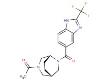 5-{[(1S*,5R*)-3-acetyl-3,6-diazabicyclo[3.2.2]non-6-yl]carbonyl}-2-(trifluoromethyl)-1H-benzimidazole
