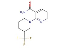 2-[3-(trifluoromethyl)-1-piperidinyl]nicotinamide