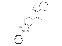 3-[(2-phenyl-1,4,6,7-tetrahydro-5H-imidazo[4,5-c]pyridin-5-yl)carbonyl]-5,6,7,8-tetrahydro[1,2,4]triazolo[4,3-a]pyridine
