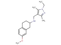 N-[(1-ethyl-3,5-dimethyl-1H-pyrazol-4-yl)methyl]-7-methoxy-1,2,3,4-tetrahydronaphthalen-2-amine