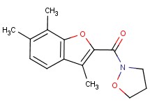 2-[(3,6,7-trimethyl-1-benzofuran-2-yl)carbonyl]isoxazolidine