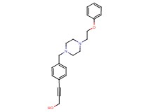 3-(4-{[4-(2-phenoxyethyl)piperazin-1-yl]methyl}phenyl)prop-2-yn-1-ol