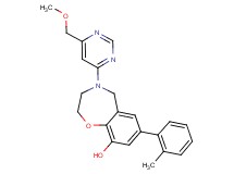 4-[6-(methoxymethyl)pyrimidin-4-yl]-7-(2-methylphenyl)-2,3,4,5-tetrahydro-1,4-benzoxazepin-9-ol