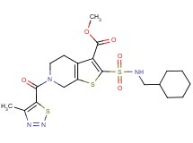 methyl 2-{[(cyclohexylmethyl)amino]sulfonyl}-6-[(4-methyl-1,2,3-thiadiazol-5-yl)carbonyl]-4,5,6,7-tetrahydrothieno[2,3-c]pyridine-3-carboxylate