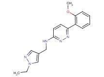 N-[(1-ethyl-1H-pyrazol-4-yl)methyl]-6-(2-methoxyphenyl)pyridazin-3-amine