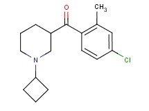 (4-chloro-2-methylphenyl)(1-cyclobutyl-3-piperidinyl)methanone