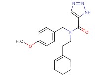 N-(2-cyclohex-1-en-1-ylethyl)-N-(4-methoxybenzyl)-1H-1,2,3-triazole-5-carboxamide