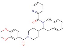 N-{1-[1-(2,3-dihydro-1,4-benzodioxin-6-ylcarbonyl)-4-piperidinyl]-2-phenylethyl}-N-methyl-2-pyridinecarboxamide