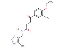 4-(4-ethoxy-3-methylphenyl)-N-methyl-N-[(4-methyl-1,2,3-thiadiazol-5-yl)methyl]-4-oxobutanamide