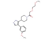1-[(2-methoxyethoxy)acetyl]-4-[4-(3-methoxyphenyl)-1H-pyrazol-5-yl]piperidine