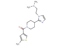 N,N-dimethyl-2-(2-{1-[(5-methyl-3-thienyl)carbonyl]-4-piperidinyl}-1H-imidazol-1-yl)ethanamine