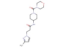 3-(3-methyl-1H-pyrazol-1-yl)-N-[1-(morpholin-4-ylcarbonyl)piperidin-4-yl]propanamide