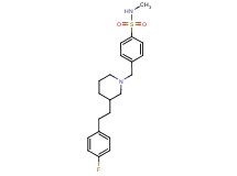 4-({3-[2-(4-fluorophenyl)ethyl]-1-piperidinyl}methyl)-N-methylbenzenesulfonamide