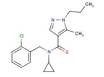 N-(2-chlorobenzyl)-N-cyclopropyl-5-methyl-1-propyl-1H-pyrazole-4-carboxamide