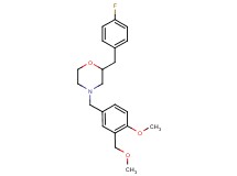 2-(4-fluorobenzyl)-4-[4-methoxy-3-(methoxymethyl)benzyl]morpholine