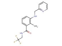 2-methyl-3-[(pyridin-2-ylmethyl)amino]-N-(2,2,2-trifluoroethyl)benzamide