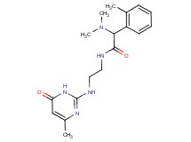 2-(dimethylamino)-N-{2-[(4-methyl-6-oxo-1,6-dihydro-2-pyrimidinyl)amino]ethyl}-2-(2-methylphenyl)acetamide