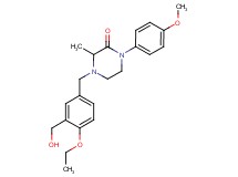 4-[4-ethoxy-3-(hydroxymethyl)benzyl]-1-(4-methoxyphenyl)-3-methyl-2-piperazinone