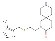2-(2-{[(4-methyl-1H-imidazol-5-yl)methyl]thio}ethyl)-2,9-diazaspiro[5.5]undecan-3-one dihydrochloride