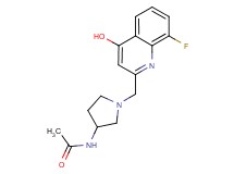 N-{1-[(8-fluoro-4-hydroxyquinolin-2-yl)methyl]pyrrolidin-3-yl}acetamide