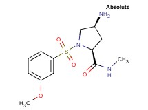 (4S)-4-amino-1-[(3-methoxyphenyl)sulfonyl]-N-methyl-L-prolinamide