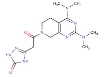 5-{2-[2,4-bis(dimethylamino)-5,8-dihydropyrido[3,4-d]pyrimidin-7(6H)-yl]-2-oxoethyl}-2,4-dihydro-3H-1,2,4-triazol-3-one