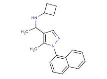 N-{1-[5-methyl-1-(1-naphthyl)-1H-pyrazol-4-yl]ethyl}cyclobutanamine