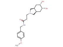 3-[(3aR*,5R*,6S*,7aS*)-5,6-dihydroxyoctahydro-2H-isoindol-2-yl]-N-(4-methoxybenzyl)propanamide
