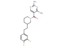 5-({3-[2-(3,4-difluorophenyl)ethyl]-1-piperidinyl}carbonyl)-4-methyl-2-pyrimidinamine