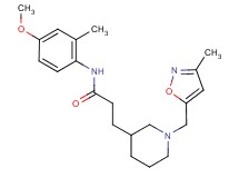 N-(4-methoxy-2-methylphenyl)-3-{1-[(3-methylisoxazol-5-yl)methyl]piperidin-3-yl}propanamide