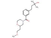 4-(3-{[2-(2-methoxyethyl)-4-morpholinyl]carbonyl}phenyl)-2-methyl-2-butanol